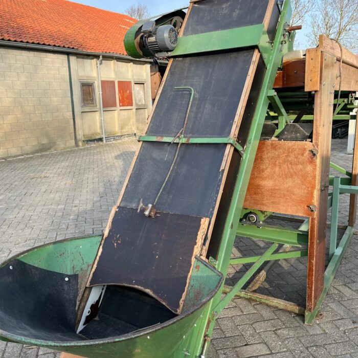 Sortownik Schouten na 2 frakcje do ziemniaków/cebuli - widok z przodu